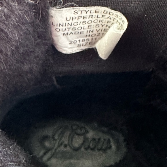 J. Crew Black Suede Leather Studded Clog Boots Size 10.5 - Picture 6 of 6